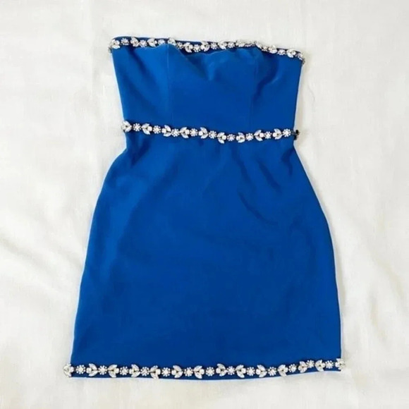 NBD Nancy Drew Mini Dress Crystal embellished - Picture 15 of 16